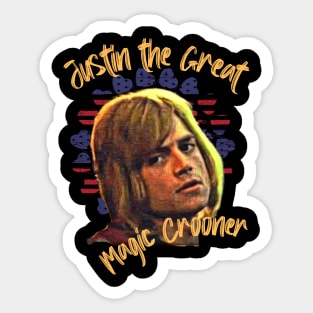 Justin the Great Magic Crooner Sticker